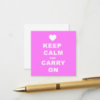 MANTENER LA CALMA Y LLEVAR EL Pink
