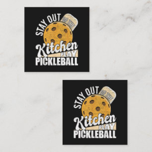 Tarjeta De Recepción Manténgase fuera de la cocina Juega Pickleball