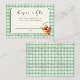 Tarjeta De Recepción Manzana Verde De Nuestros Ojos Shower de Pañales p