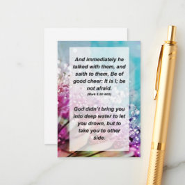 Tarjeta De Recepción Marcar las 6:50 e inmediatamente habló con ellos y