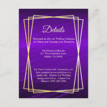 Marco dorado púrpura moderno