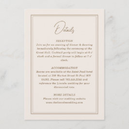 Tarjeta De Recepción Marco ordenado simple mínimo