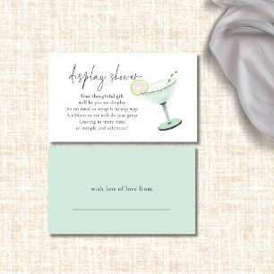 Tarjeta De Recepción Margarita Cocktail Bridal Display Shower