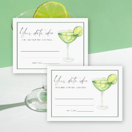 Tarjeta De Recepción Margarita de color agua Ducha de novia Ideas Frasc
