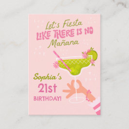 Tarjeta De Recepción Margarita Fiesta Cumpleaños Compra una bebida Códi