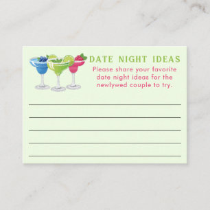 Tarjeta De Recepción Margs & Matrimony Date Night Ideas Bridal Shower
