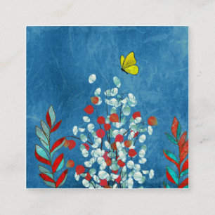 Tarjeta De Recepción Mariposa Amarilla