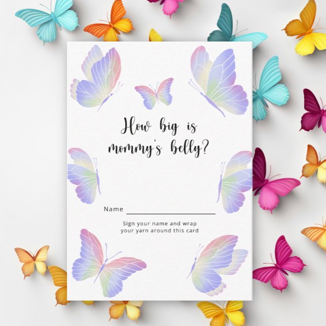 Tarjeta De Recepción Mariposa besa cuán grande es el juego de la barrig (Subido por el creador)