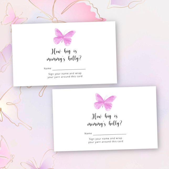 Tarjeta De Recepción Mariposa besa cuán grande es el juego de la barrig (Subido por el creador)