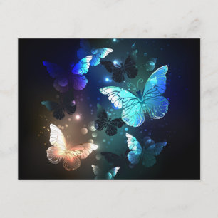 Tarjeta De Recepción Mariposa nocturna fluida