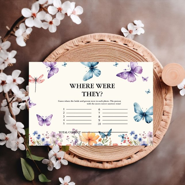 Tarjeta De Recepción Mariposas de toda la vida donde estaban los juegos (Subido por el creador)