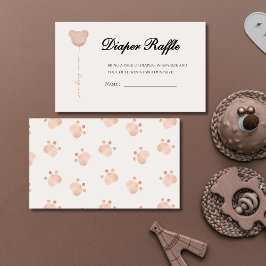 Tarjeta De Recepción Marrón lindo que podemos esperar bebe ducha bebé