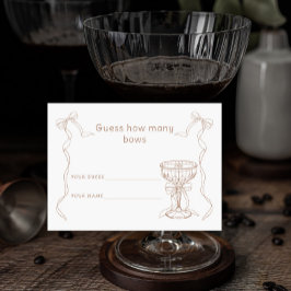 Tarjeta De Recepción Martini Espresso Cuántas arcos de juego de novias