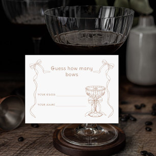 Tarjeta De Recepción Martini Espresso Cuántas arcos de juego de novias