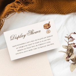 Tarjeta De Recepción Martini Espresso Moda Pantalla Ducha Bridal