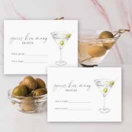 Tarjeta De Recepción Martini y Matrimonia Cuántos juegos de novias con 