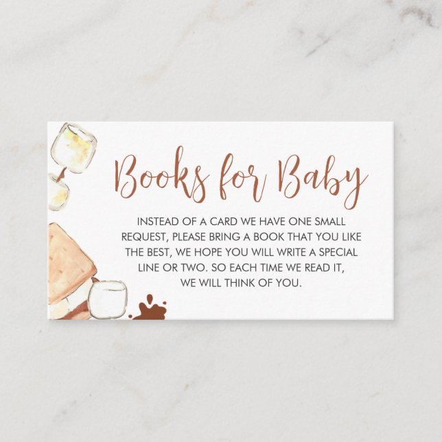 Tarjeta De Recepción Más libros de Baby Shower para bebé (Anverso)