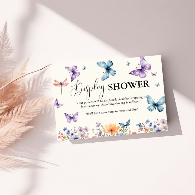 Tarjeta De Recepción Me da Butterflies ducha de novia DIsplay (Subido por el creador)