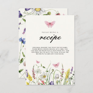 Tarjeta De Recepción Me Da La Receta De La Ducha De Mariposas