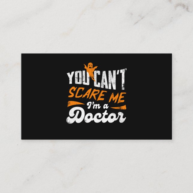 Tarjeta De Recepción Médico gracioso 🩺 Cita Nada me asusta regalo Médi (Anverso)