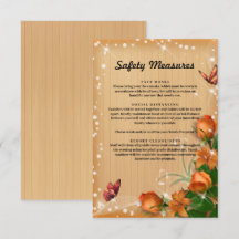 Medida de Seguridad Mariposa Floral Naranja de Mad