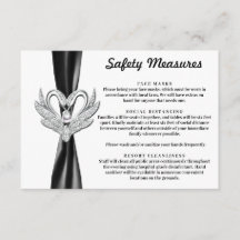 Medidas de Seguridad Black Ribbon Silver Swans