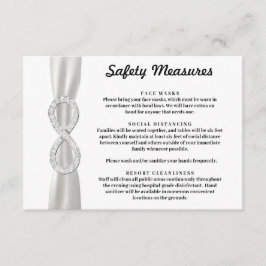 Tarjeta De Recepción Medidas de Seguridad de Infinidad de Diamante de L