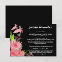 Medidas de seguridad de los Bodas florales rosados