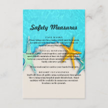Medidas de seguridad de verano de estrellas de mar