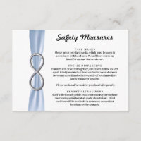 Medidas de seguridad infinitas de plata de cinta a