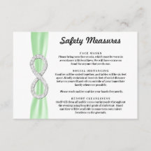 Medidas de Seguridad Infinity Diamante Cinta Verde
