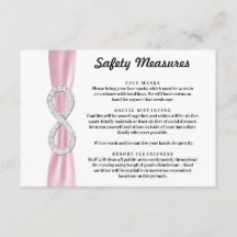 Medidas de Seguridad Infinity Diamond de lazo rosa