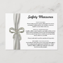 Tarjeta De Recepción Medidas de Seguridad para Lazos de Diamante con Ci