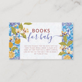 Tarjeta De Recepción Mediterranean Lemon Amalfi Coast Baby Shower