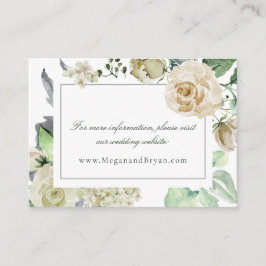 Tarjeta De Recepción Megan Elegant Floral Boda Website