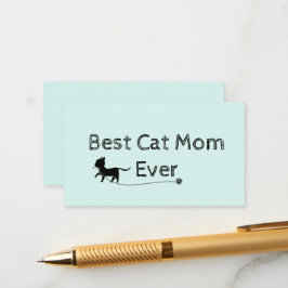Tarjeta De Recepción Mejor Madre De Gato