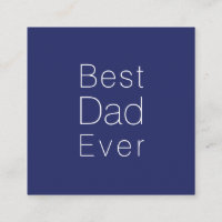 Mejor papá jamás azul marino blanco minimalista mo