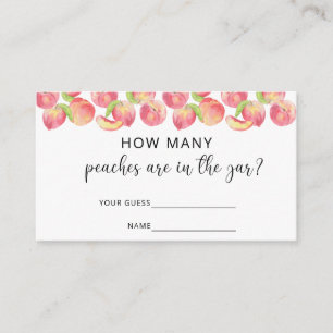 Tarjeta De Recepción Melocotón acuarela cuántos melocotones hay en el f