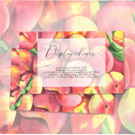 Tarjeta De Recepción Melocotones - Ducha de pantalla