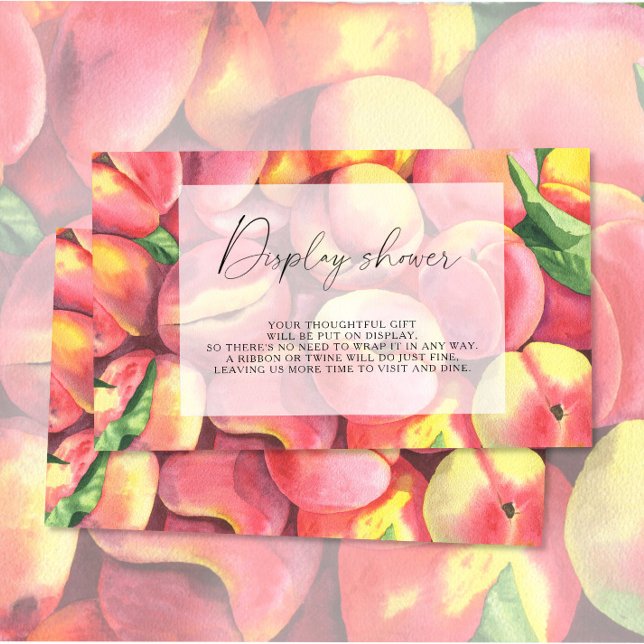 Tarjeta De Recepción Melocotones - Ducha de pantalla (Subido por el creador)