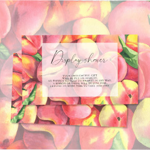 Tarjeta De Recepción Melocotones - Ducha de pantalla