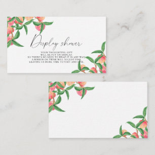 Tarjeta De Recepción Melocotones - Ducha de pantalla