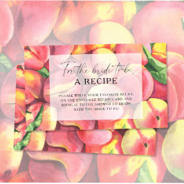 Tarjeta De Recepción Melocotones - Receta para la futura novia