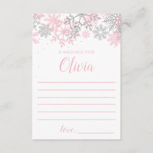 Tarjeta De Recepción mensaje de la cápsula del tiempo de Winter Onederl