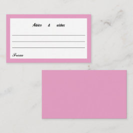 Tarjeta De Recepción Mensaje Para Nueva Pareja Rosa De Luz Minimalista