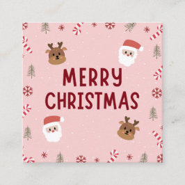 Tarjeta De Recepción Merry Christmas Crads