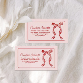 Tarjeta De Recepción Merry Little Baby Shower Matching Insert