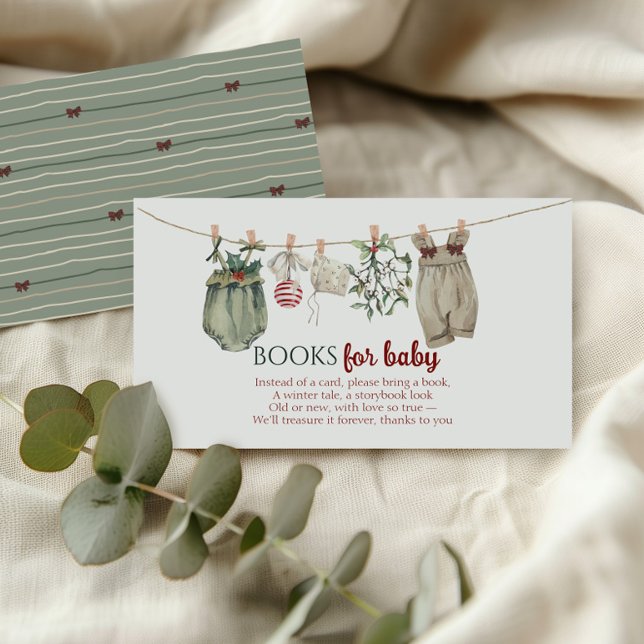 Tarjeta De Recepción Merry Little Christmas Girl Clothes Books for Baby (Subido por el creador)