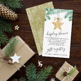 Tarjeta De Recepción Merry Little Navidades Británica Shower