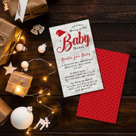 Tarjeta De Recepción Merry Little Navidades Libros Baby Shower Para Beb